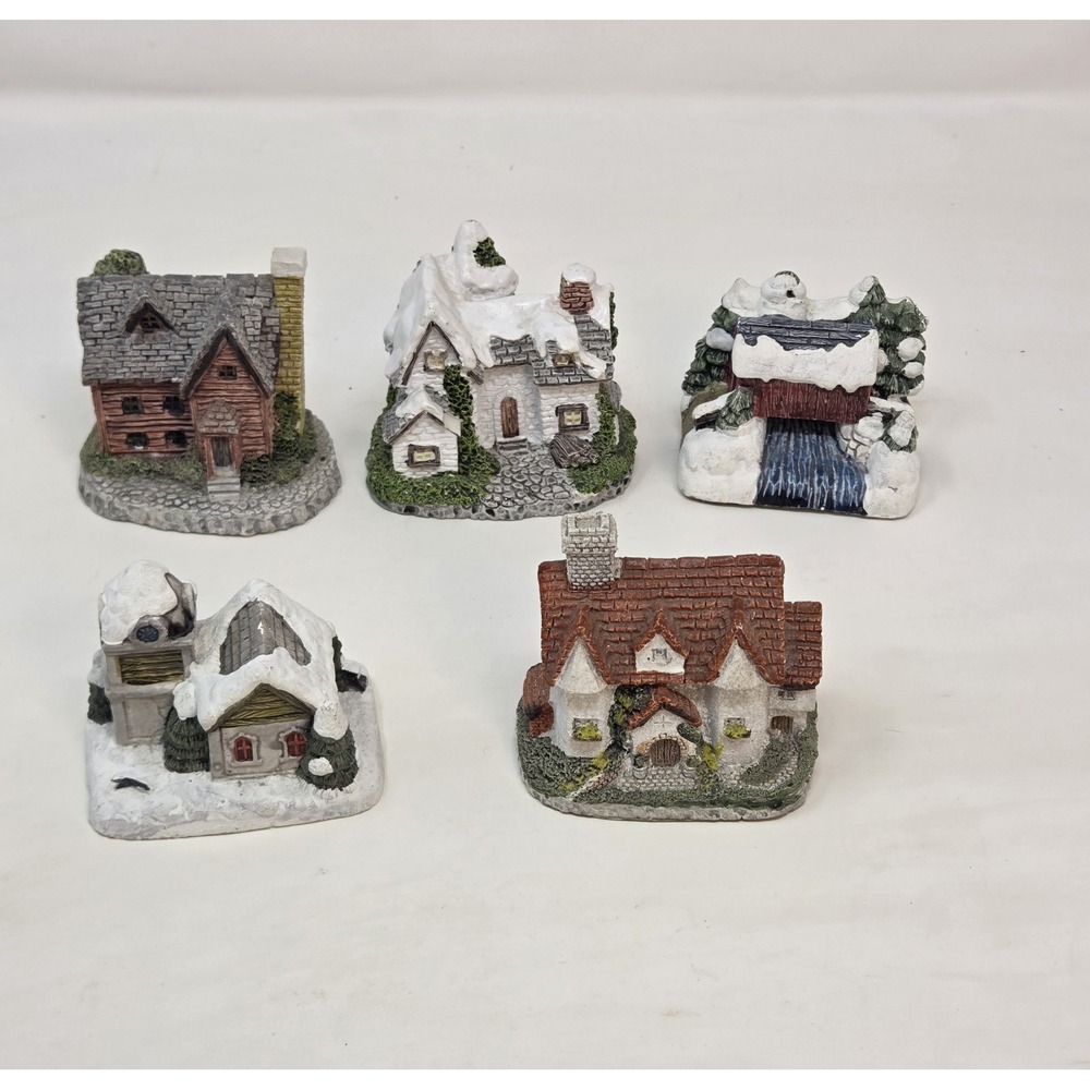 Vintage 1987-89 Cornwall Cottage & American Rustic Miniature Village House Lot 5